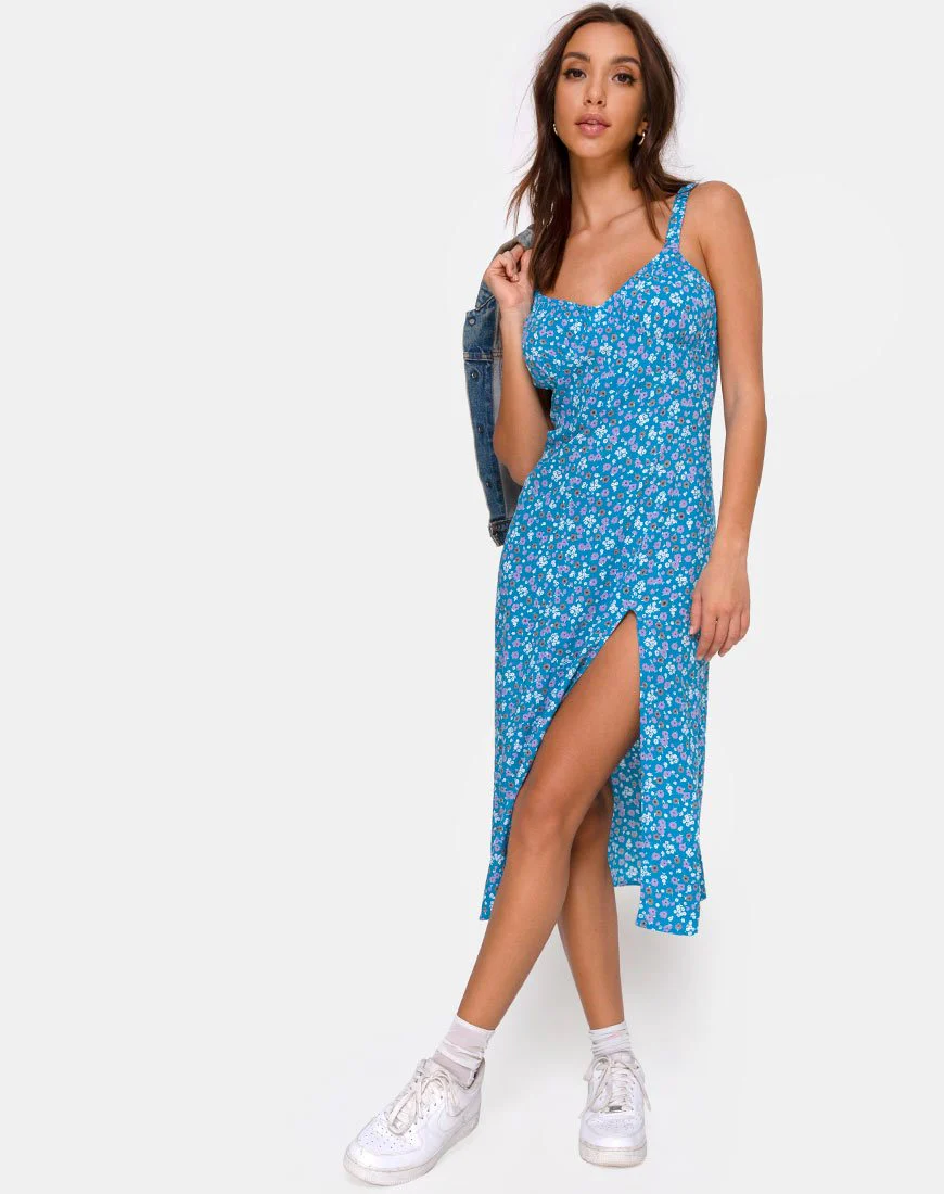 Jova Midikleid in Bloom Baby Blau - Image 3