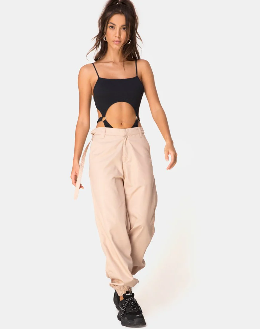 Jubie Cargo-Hose in Tan Drill - Image 3