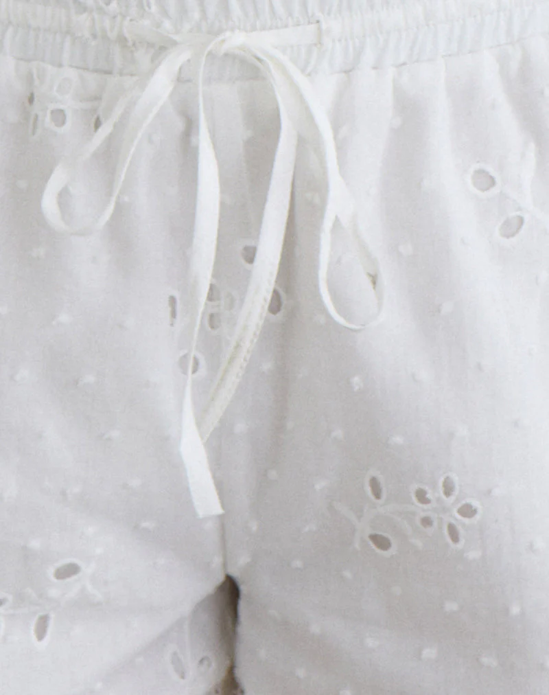 Judy Boxer Short in Broderie White - Image 6