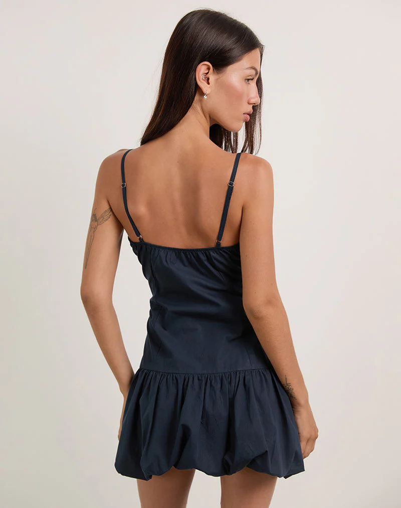 Juun Puffball-Minikleid in Dunkelmarine - Image 4