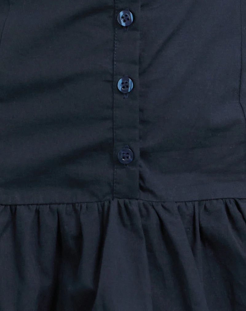 Juun Puffball-Minikleid in Dunkelmarine - Image 6