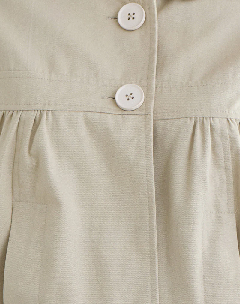 Kaelus Shirt in Cotton Twill Latte - Image 5