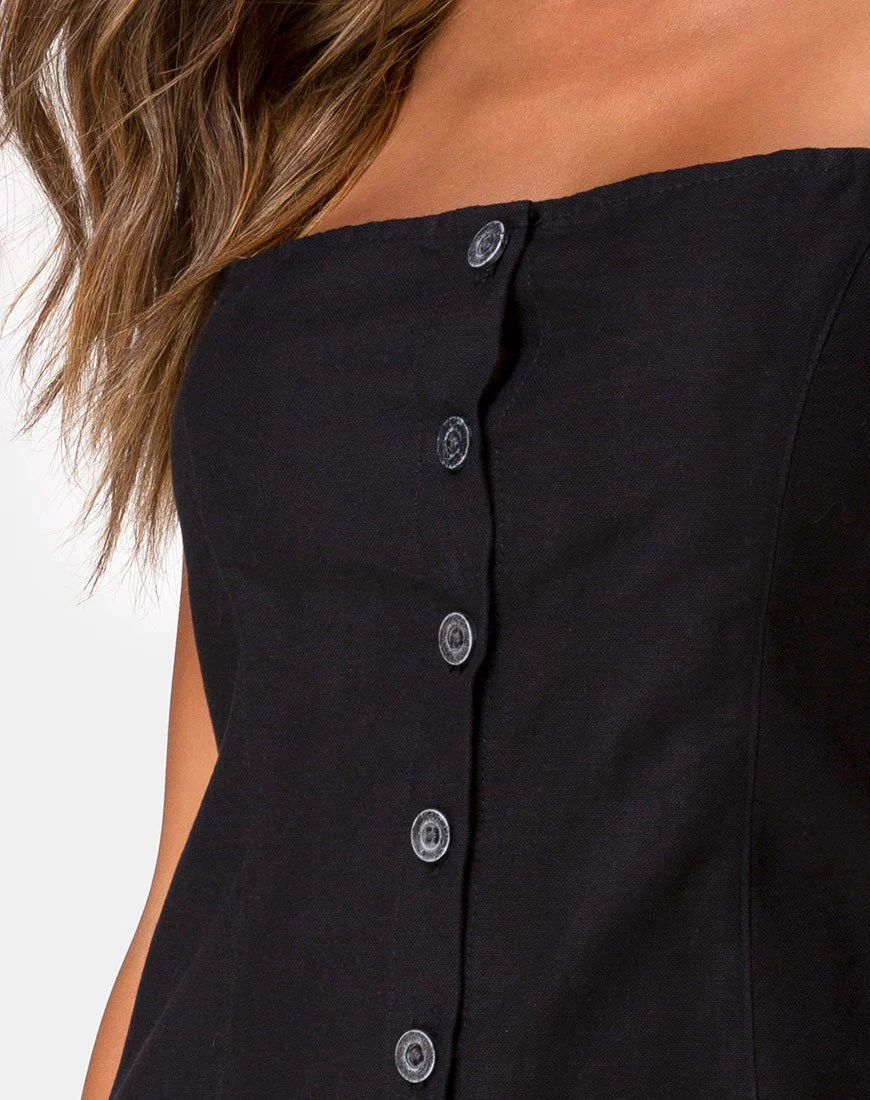 Kaira Slip Dress in Schwarz - Image 5