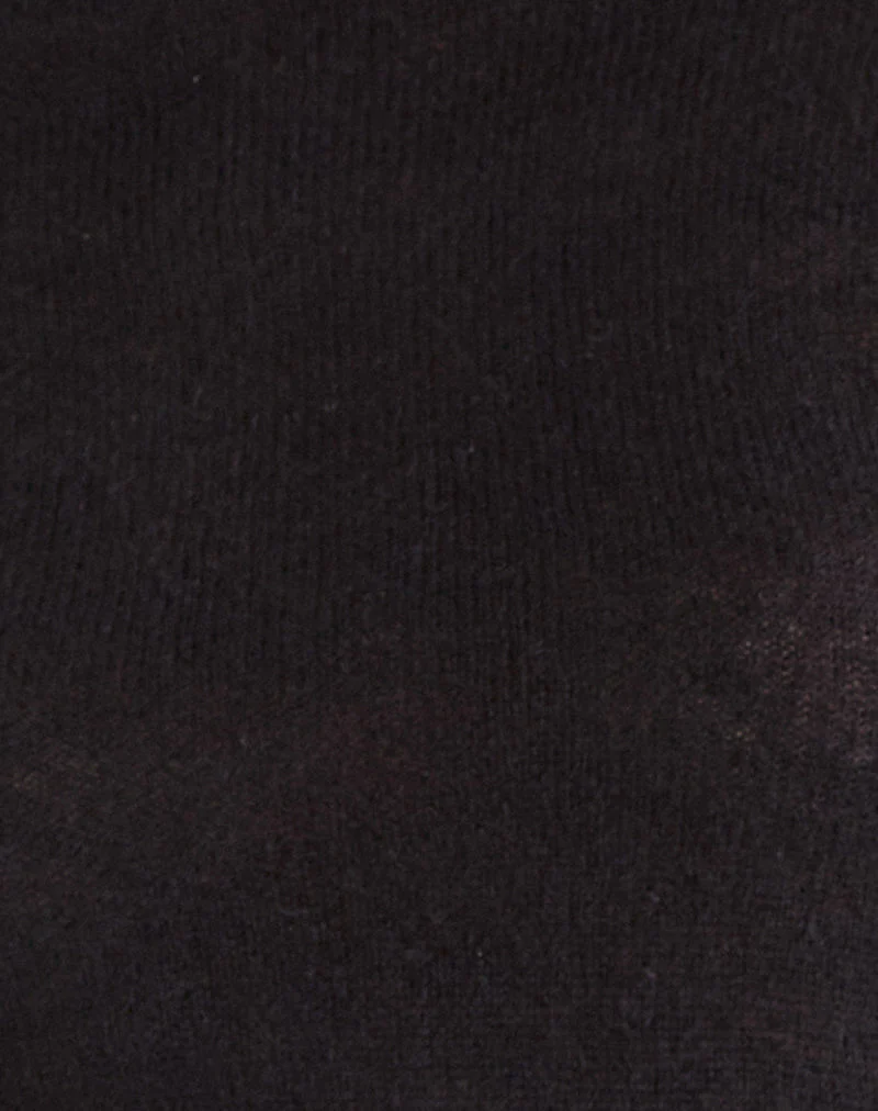 Kaleo Roll Edge Jumper aus Strick, schwarz - Image 8