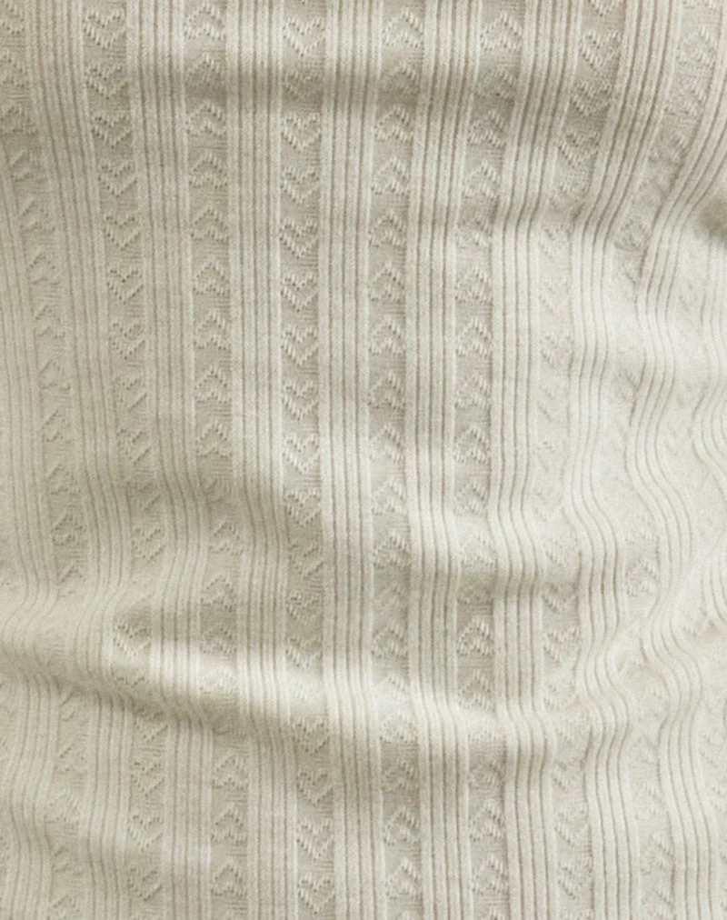 Kalinda Vest Top in Pointelle Elfenbein - Image 6