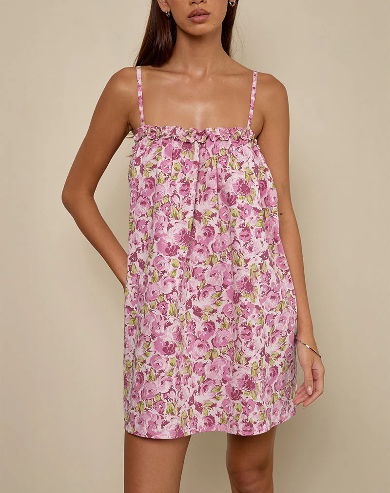 Kamalani Minikleid in Blossom Floral Pink - Image 3