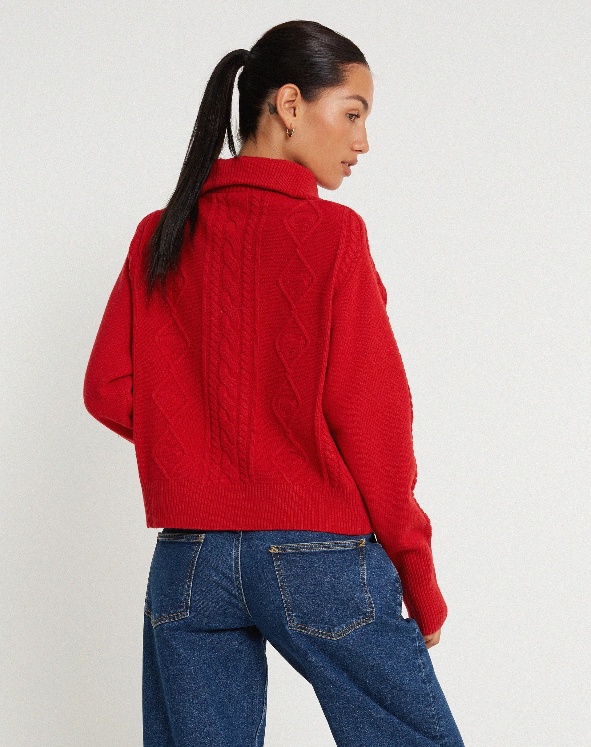 Kamuja Strickpullover in Rot - Image 2