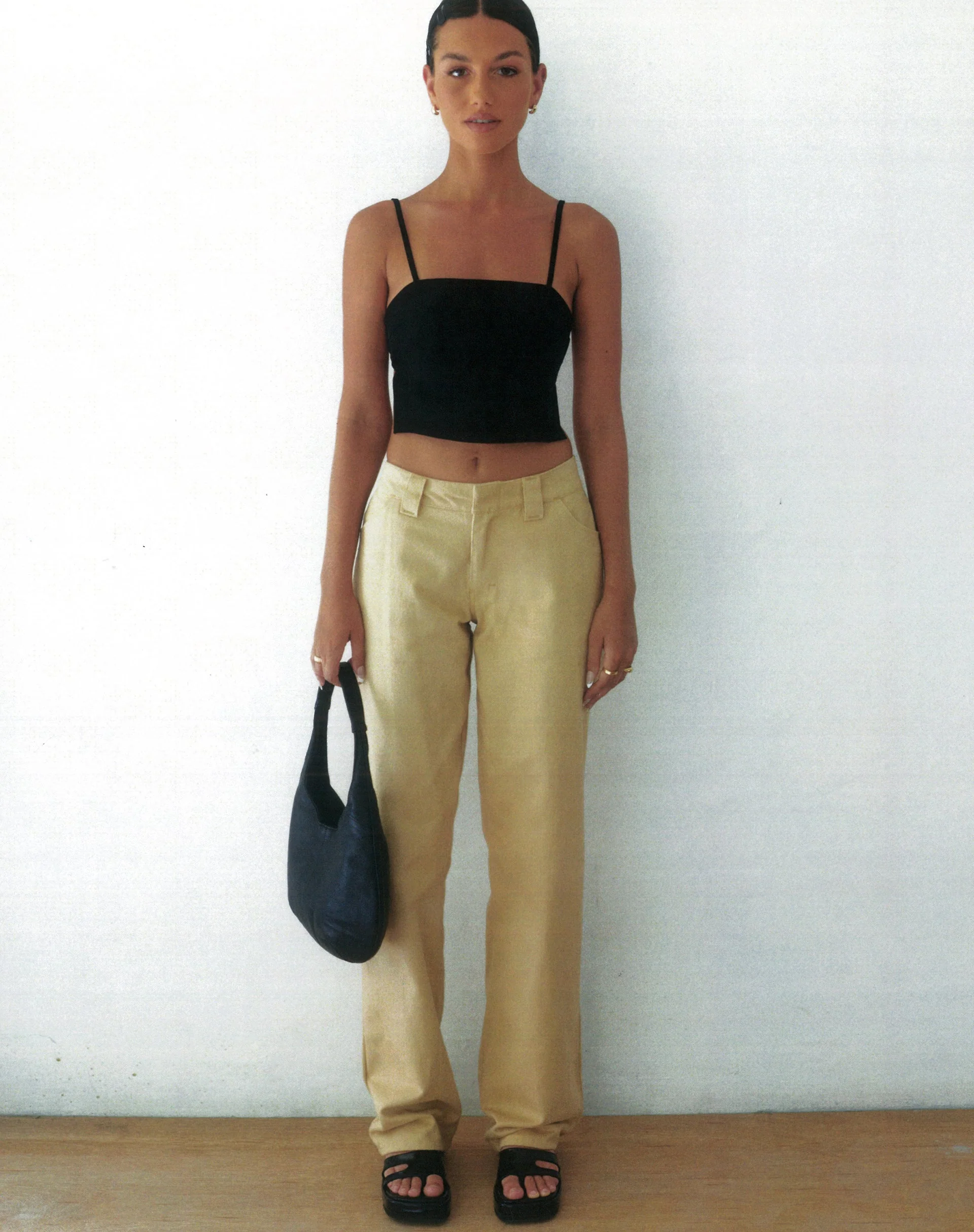Motel X Olivia Neill Kana-Hose in Tan