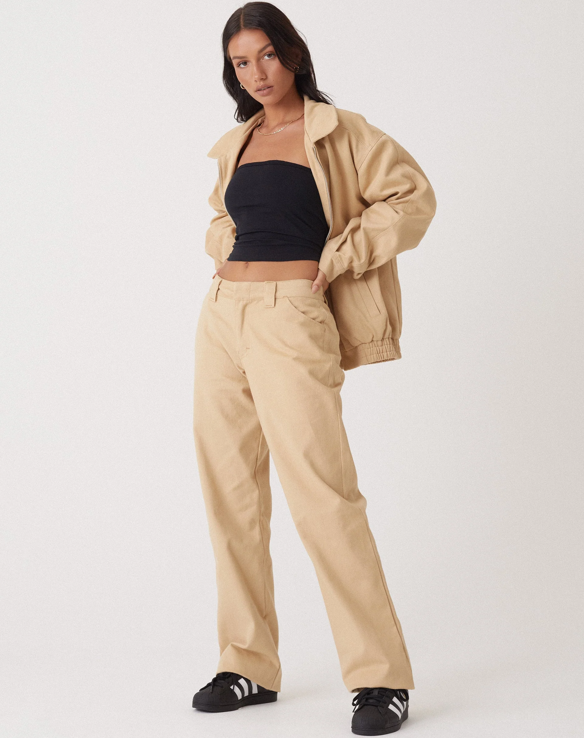 Motel X Olivia Neill Kana-Hose in Tan - Image 3