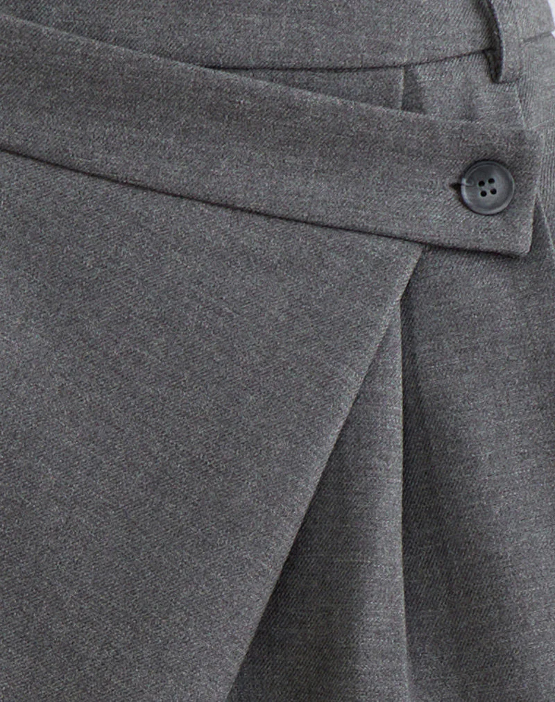 Kanna Asymmetric Trouser in Tailoring Charcoal - Image 6