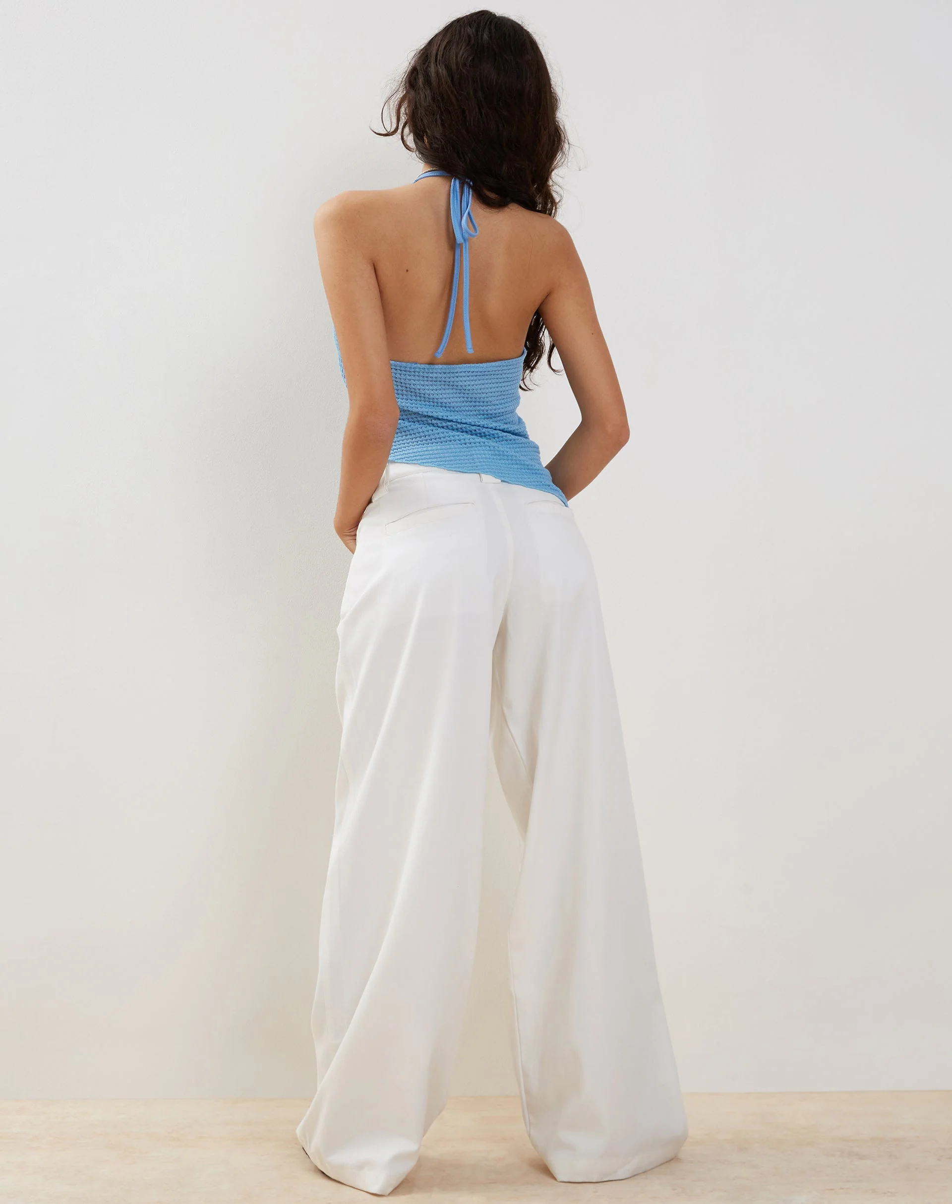 Kaomy Hose mit weitem Bein in Weiß - Image 4