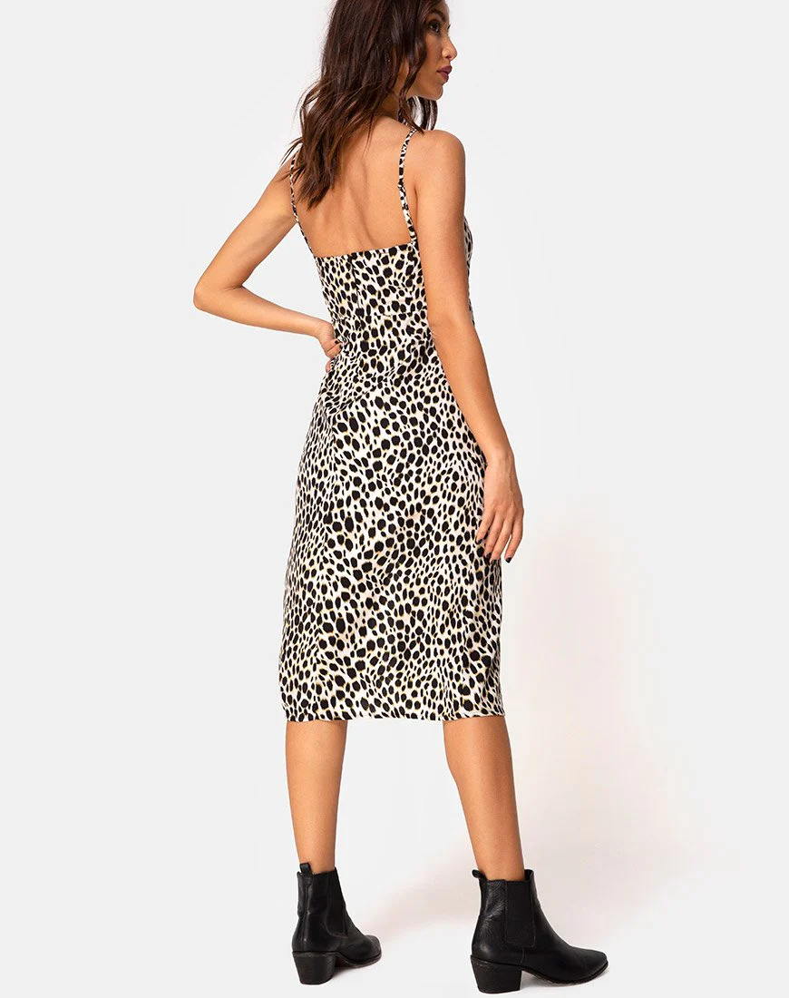 Kaoya Midikleid in Cheetah - Image 4
