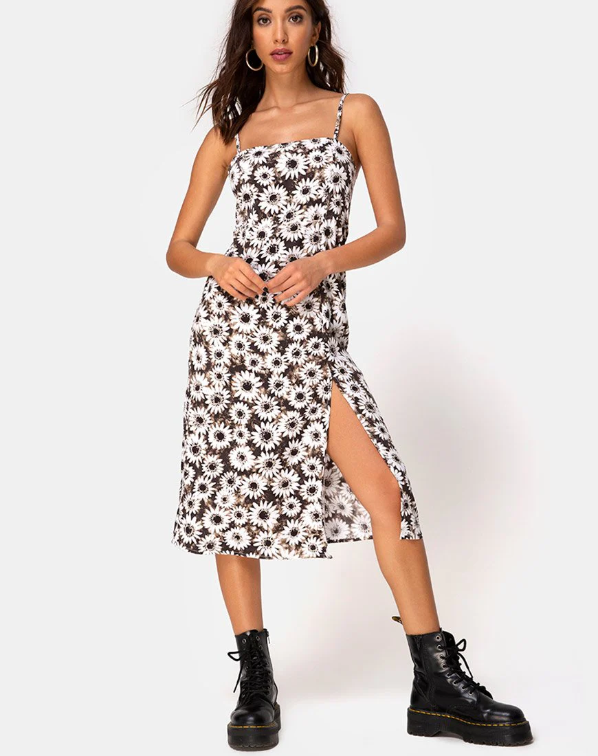 Kaoya Midikleid aus gefärbtem Gänseblümchen - Image 3