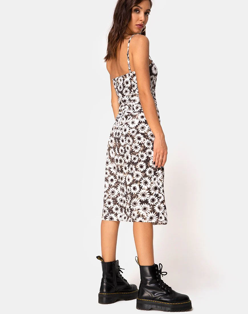 Kaoya Midikleid aus gefärbtem Gänseblümchen - Image 4