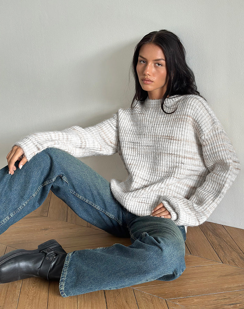 Karu Pullover aus neutralem gebürstetem Strick - Image 2