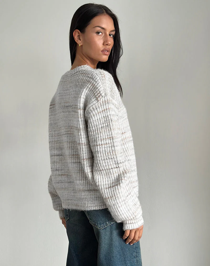 Karu Pullover aus neutralem gebürstetem Strick - Image 3