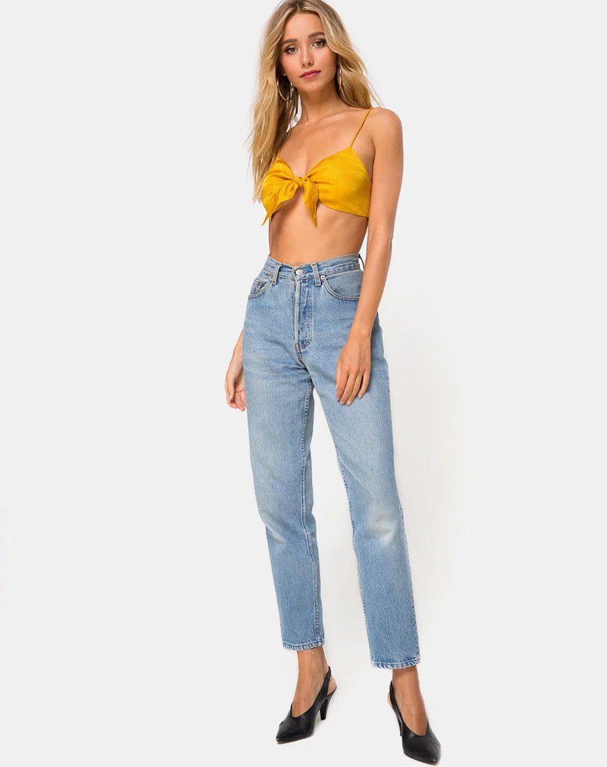 Kasen Bralet aus Satin Senf - Image 3