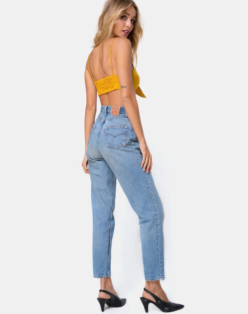 Kasen Bralet aus Satin Senf - Image 4