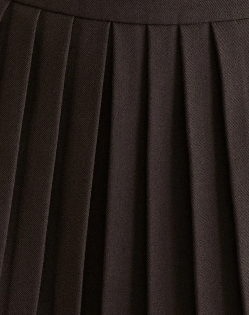 Kassine Minirock in Tailoring Braun - Image 6