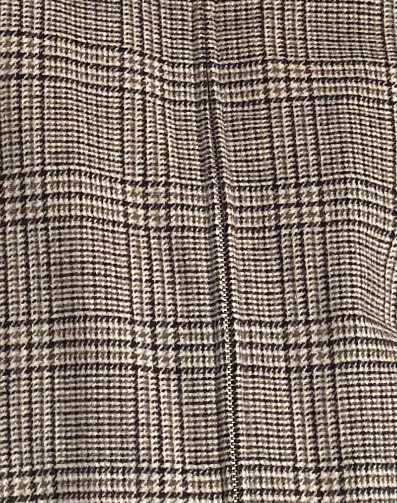 Kassira Jacke in braunem Tonal Check - Image 6
