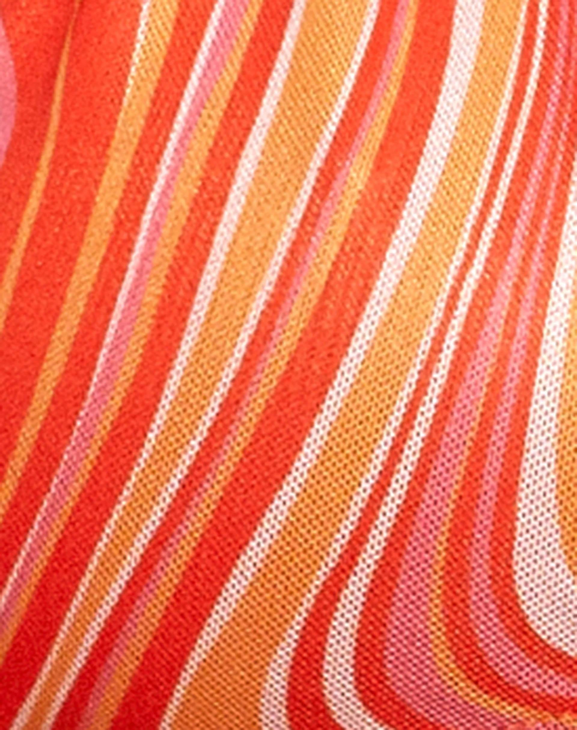 Katara Crop Top in 70's Ripple Tangerine - Image 6