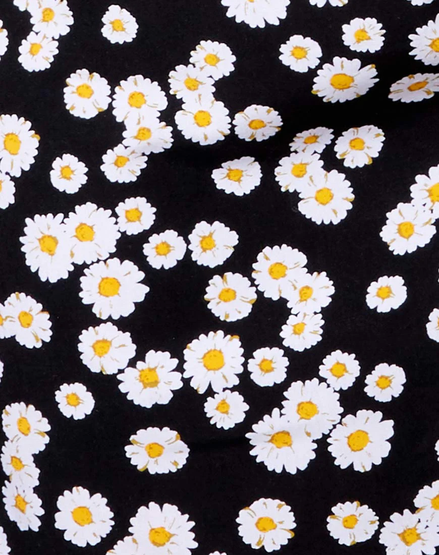 Katya Kleid in Mini Daisy Schwarz - Image 5
