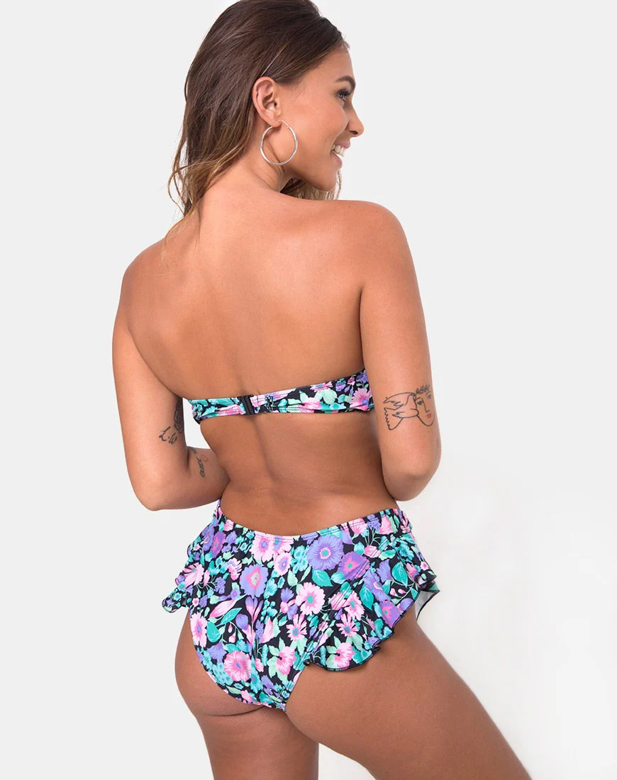Kaulana Bikini-Unterteil in Illuminated Floral - Image 4