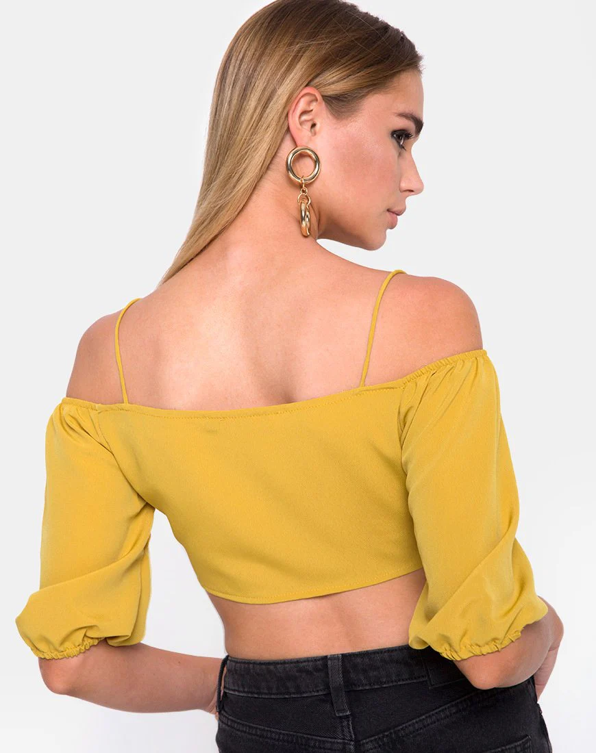 Kavon Crop Top in Senf - Image 2