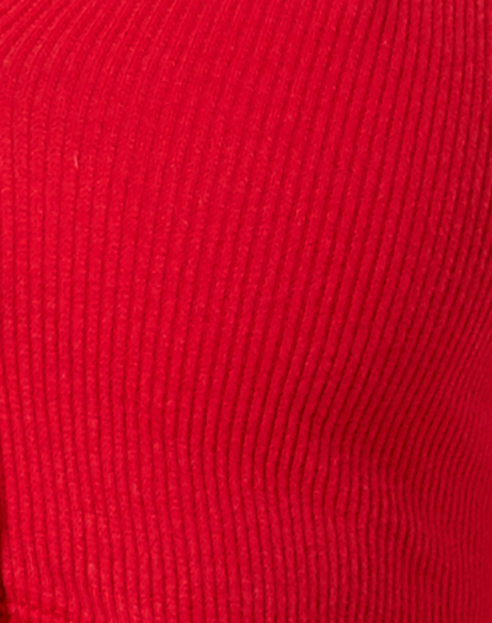 Kaya Crop Top aus Rippstrick Rot - Image 7