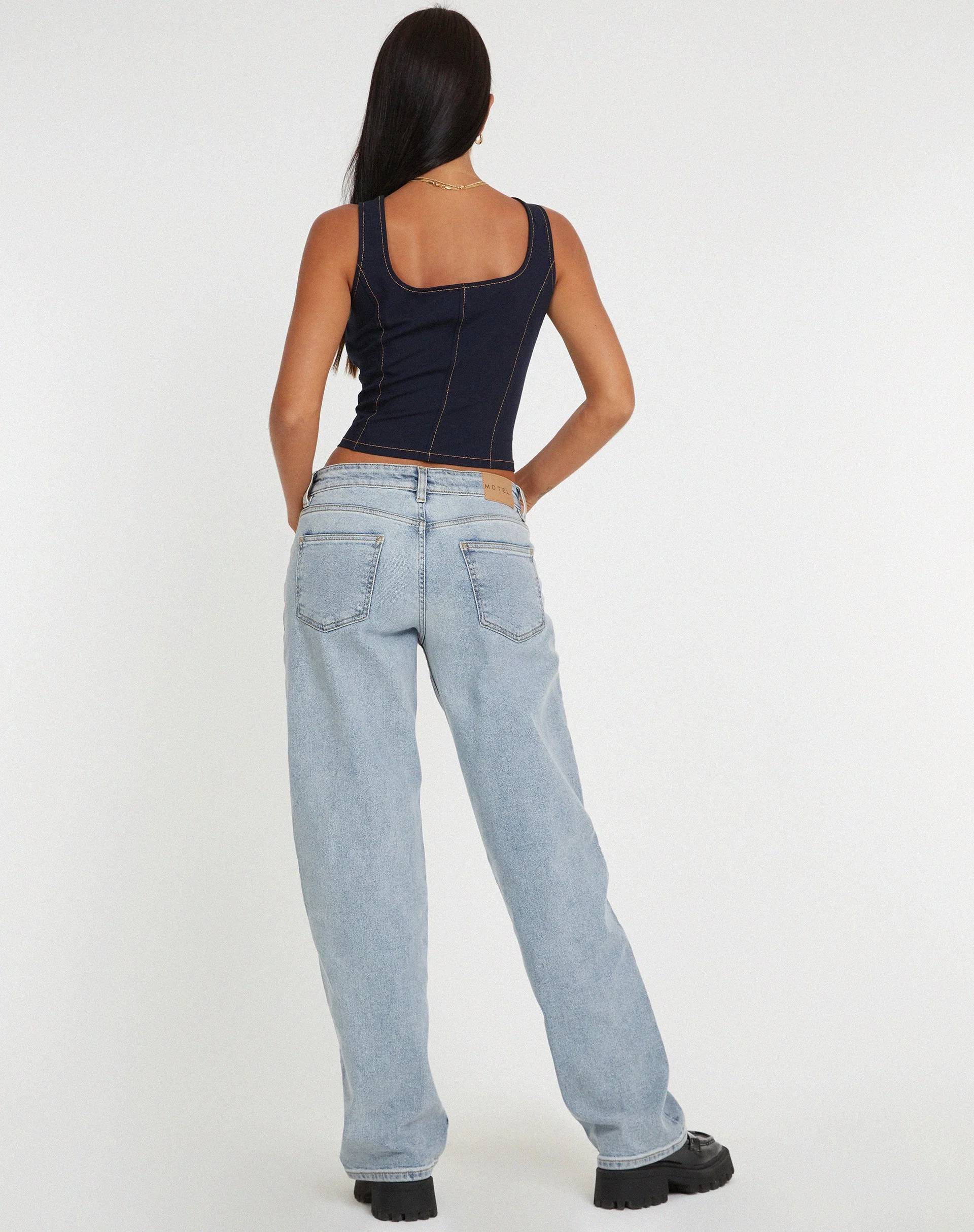 Kayaso Korsett-Oberteil in Navy - Image 5