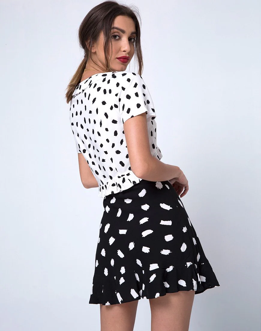 Kaykay Skater-Rock aus Diana Dot Schwarz - Image 2