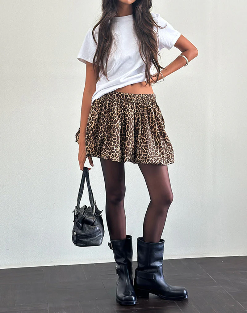 Kayowi Puffball Mini Rock in Rar Leopard Sandstorm