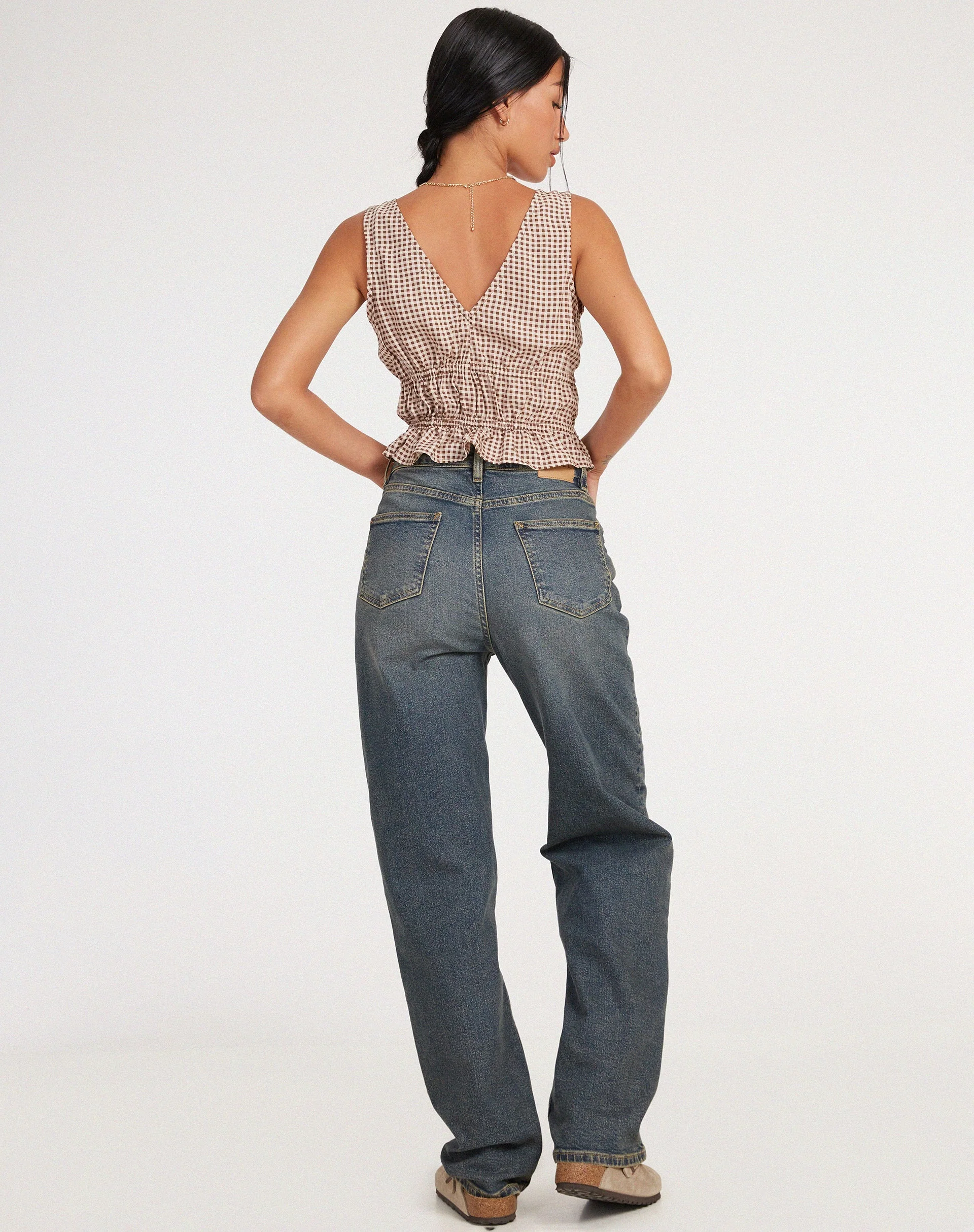 Kayson Crop Top aus Mini-Gingham - Image 5