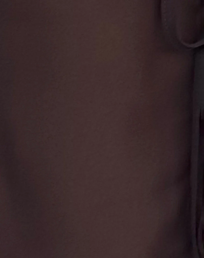 Kayve Tie Front Top aus Chiffon Schwarz - Image 6