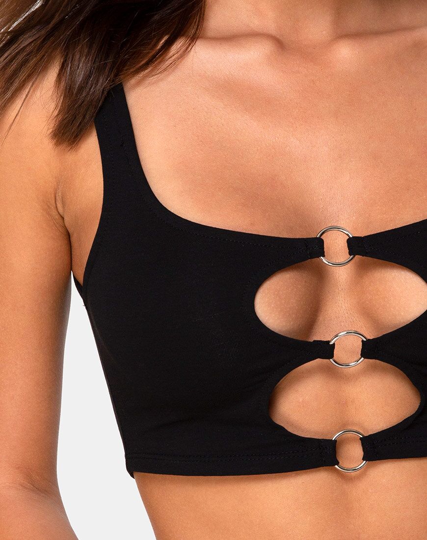 Keddo Crop Top in Schwarz - Image 5