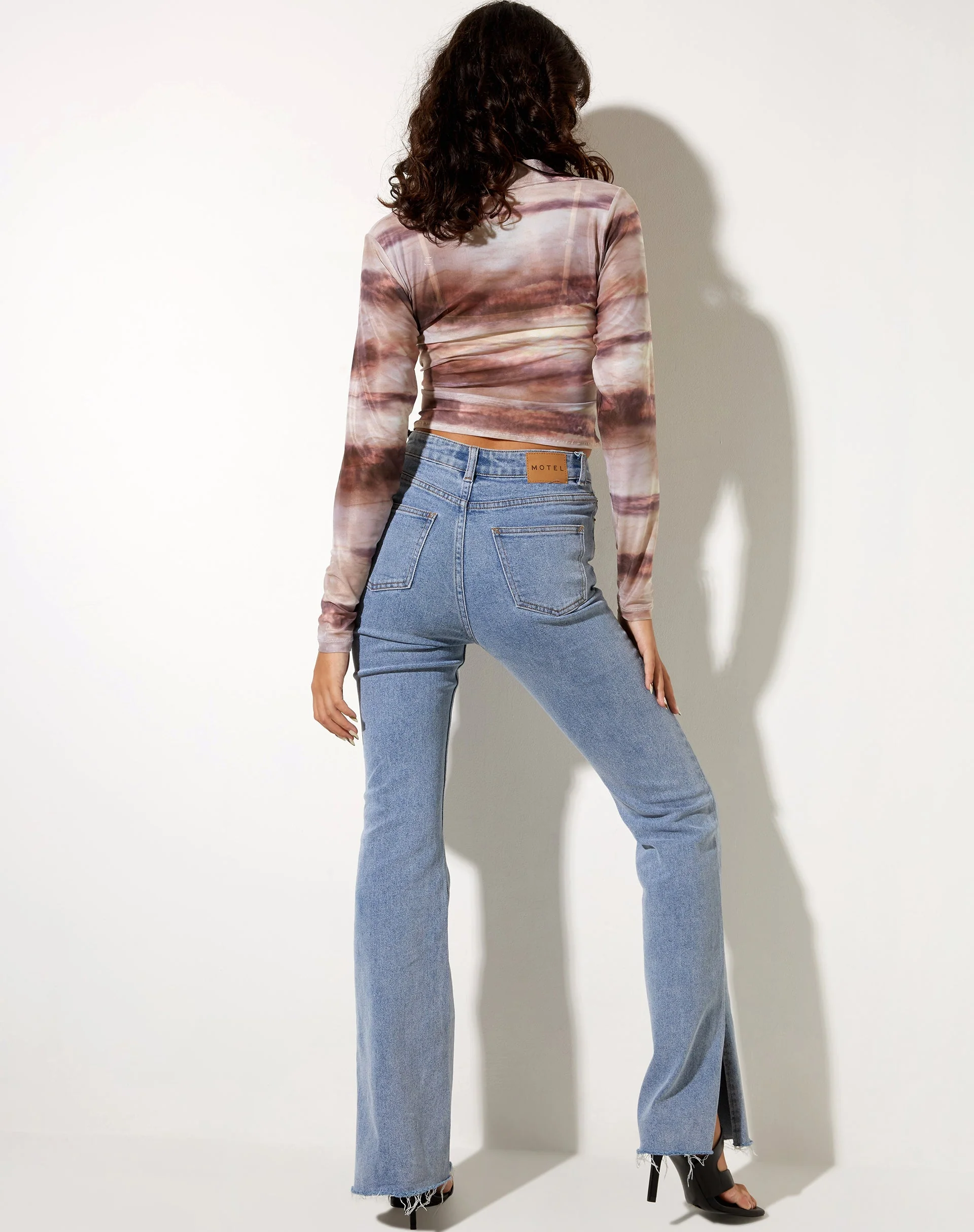 Kelly Langarm-Shirt aus abstraktem Tiernetz - Image 4