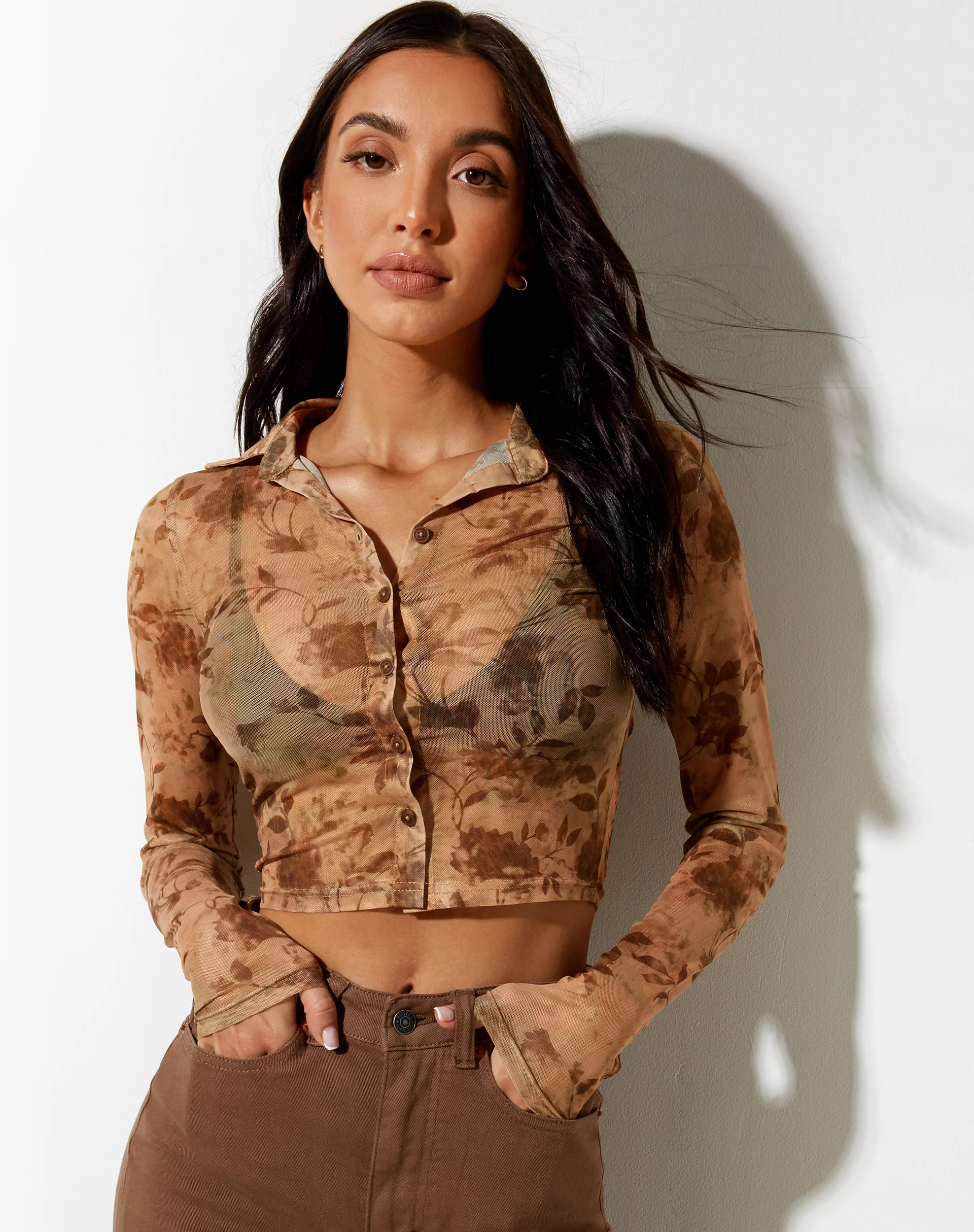 Kelly Langarm-Shirt in Botanical Animal