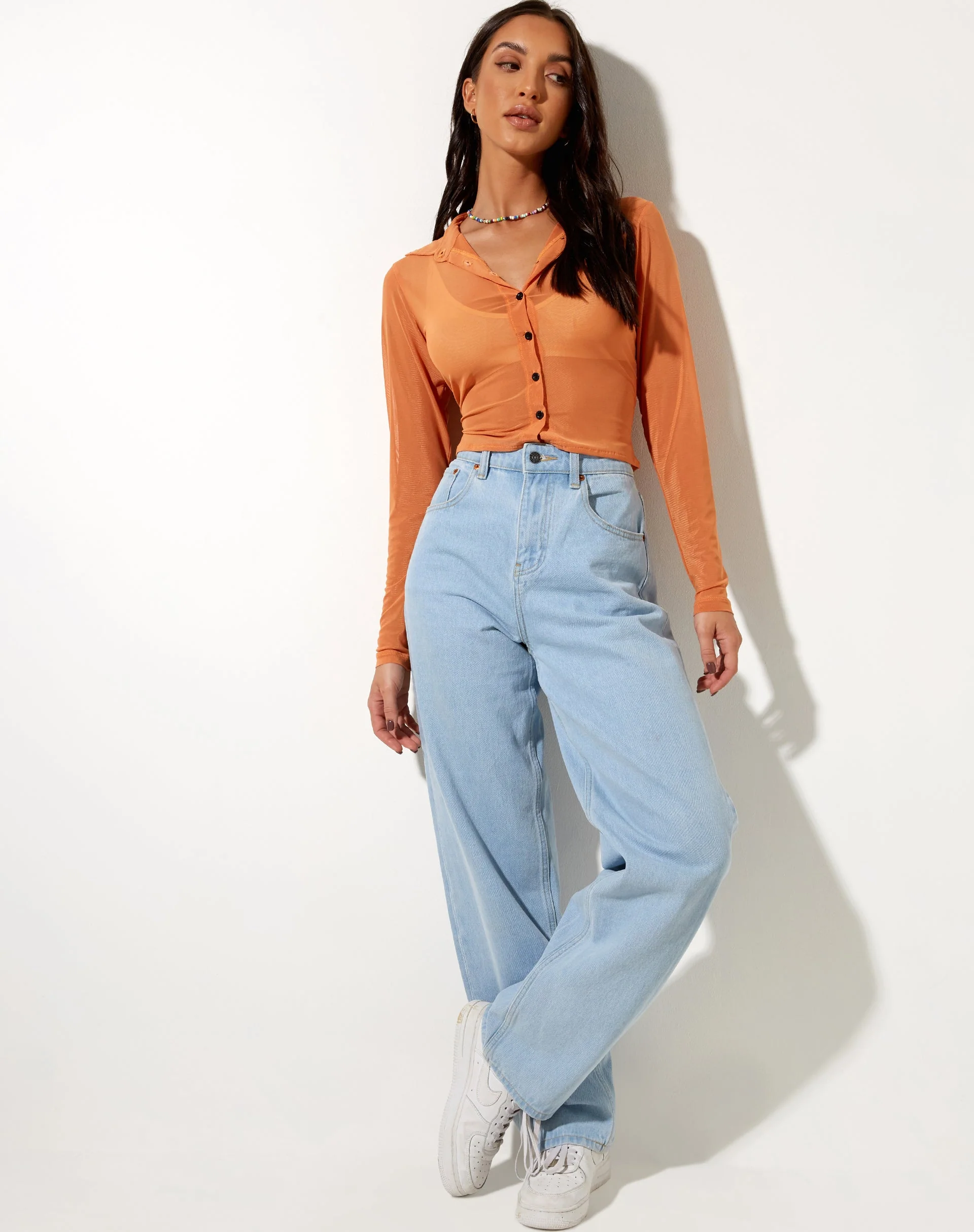 Kelly Hemd aus Mesh Orange - Image 3