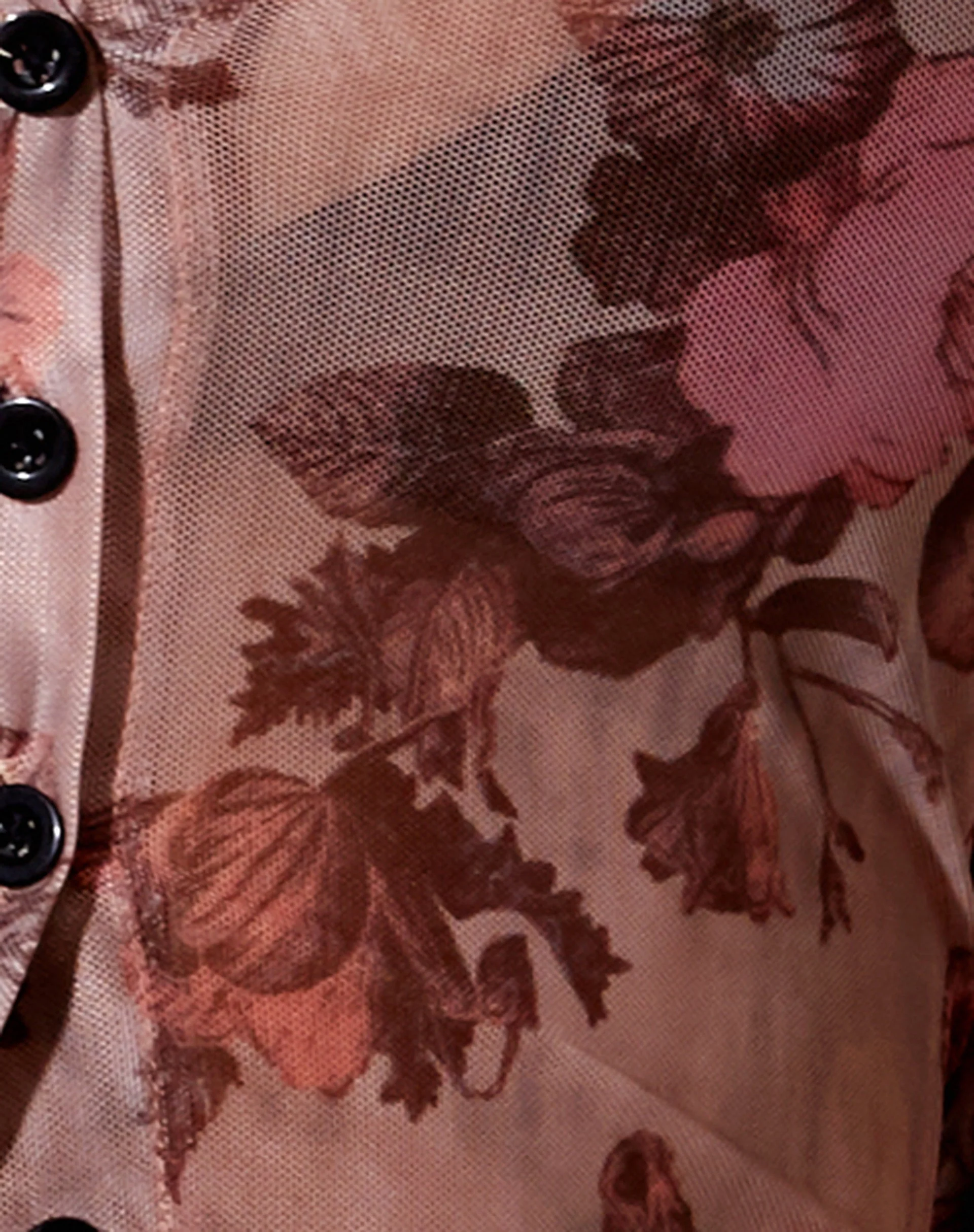 Kelly Shirt aus Mesh Peach Bloom - Image 5
