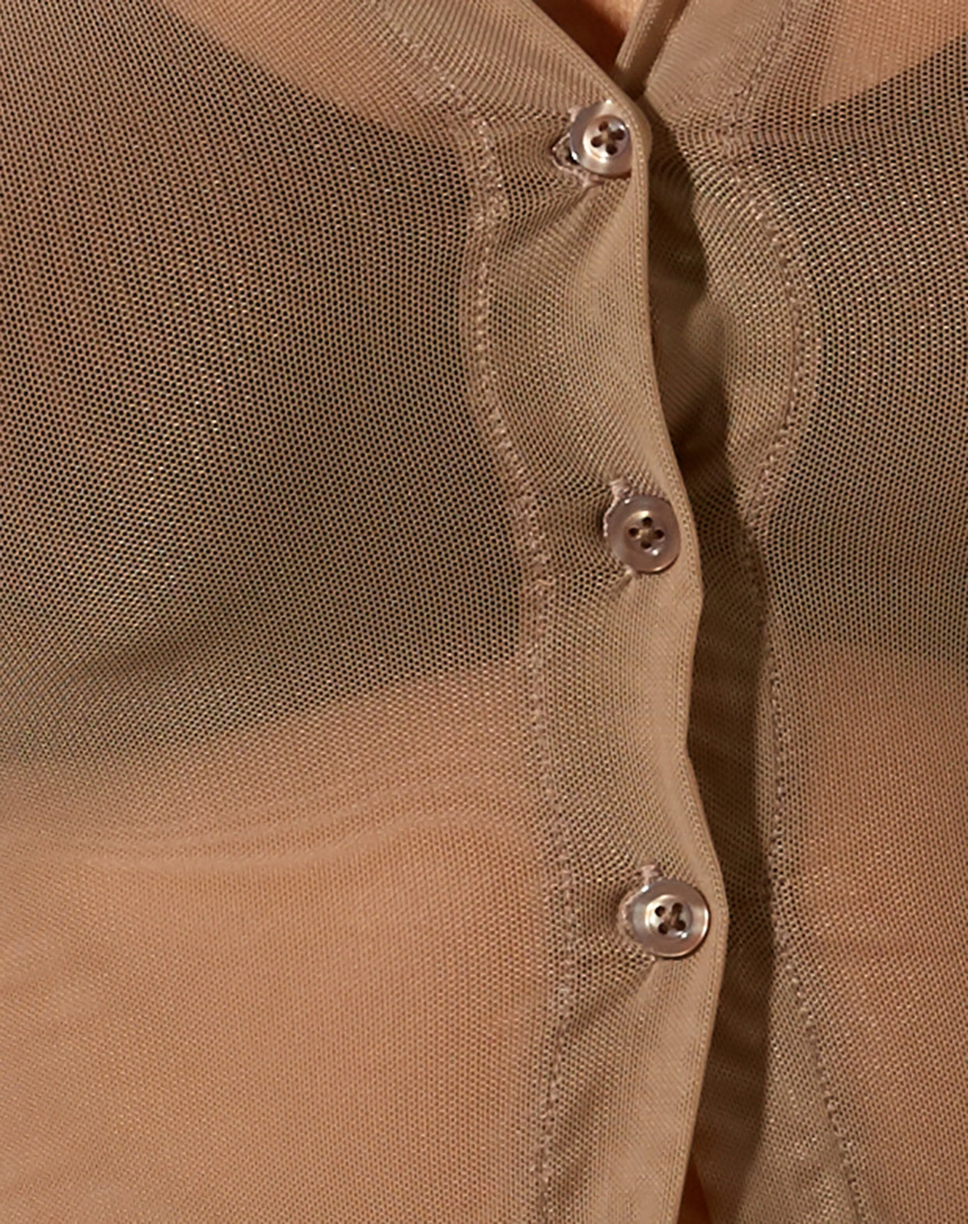 Kelly Hemd aus Mesh Taupe - Image 5