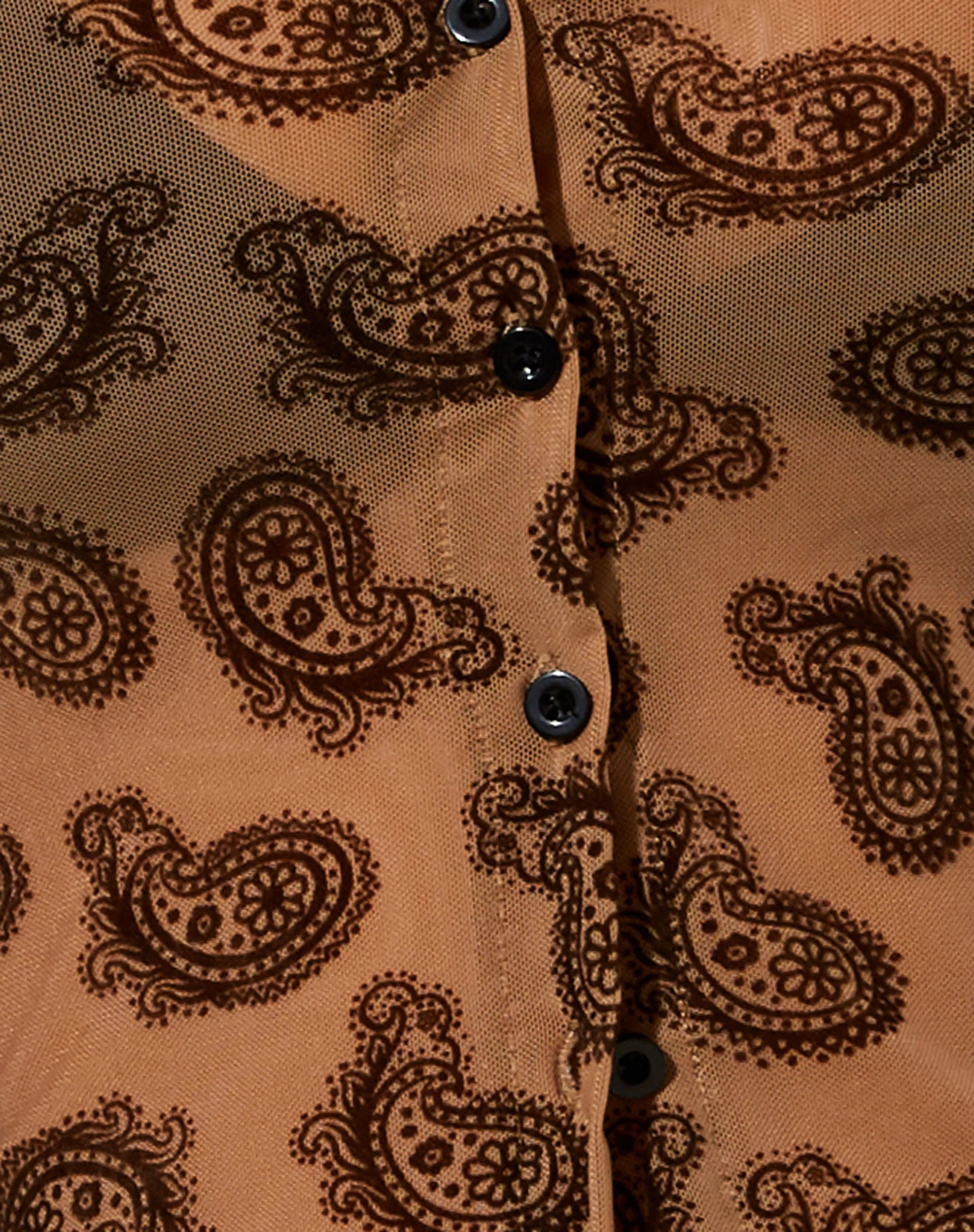 Kelly Shirt in Persian Night Flock Braun - Image 6