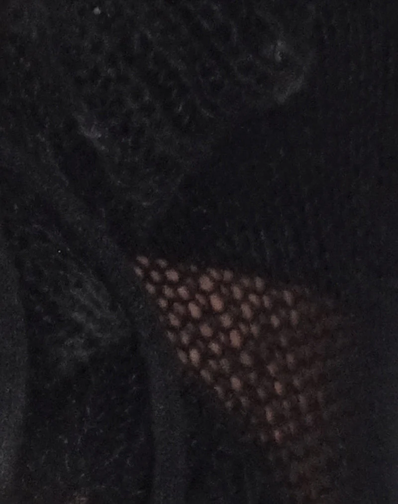 Kendra Ruffle Cardi in Schwarz - Image 6