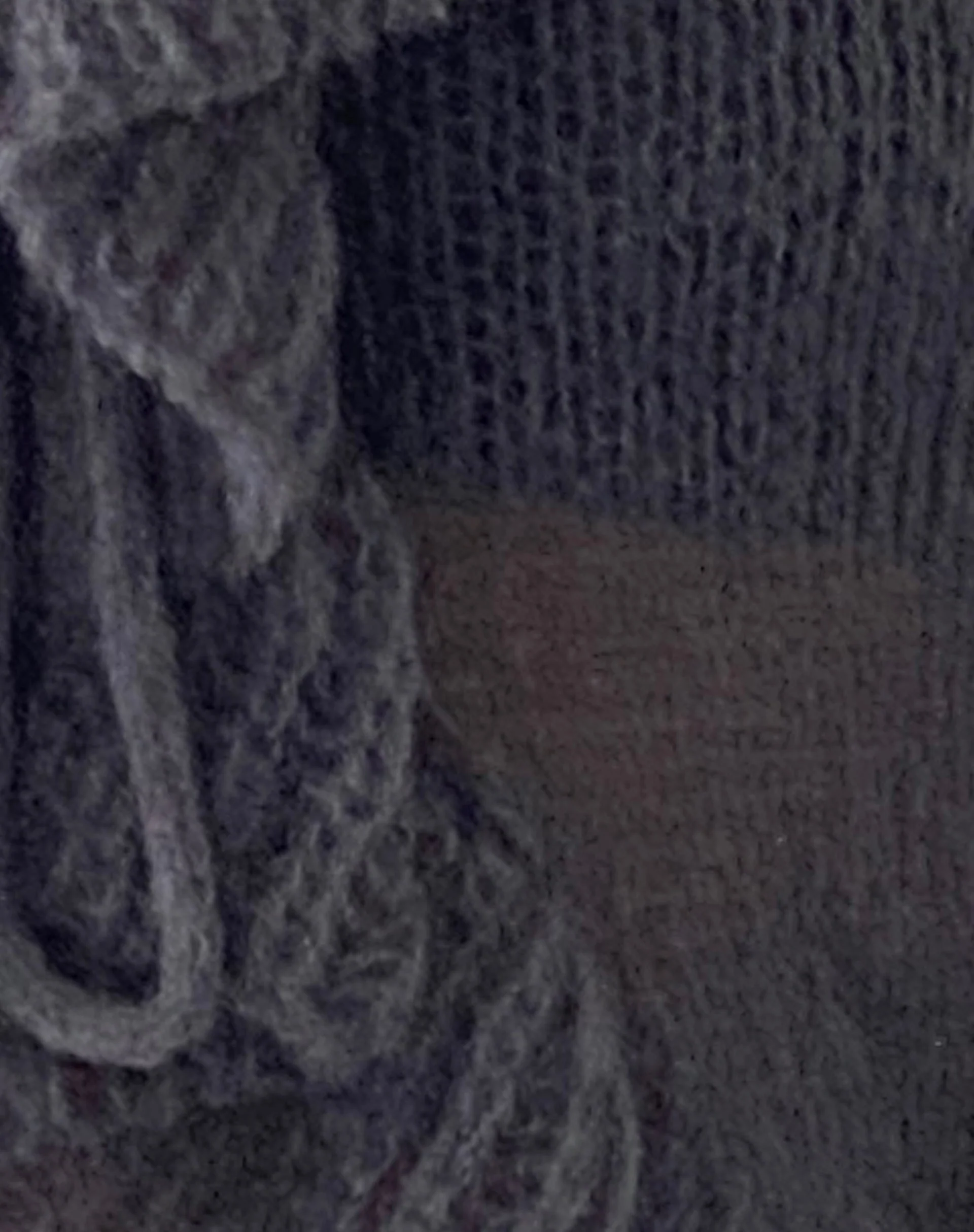 Kendra Ruffle Cardigan aus dunklem Holzkohlenstrick - Image 6