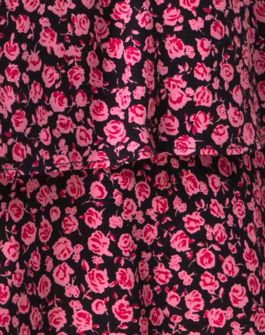 Kepsibelle Kleid in Ditsy Rose Pink - Image 5