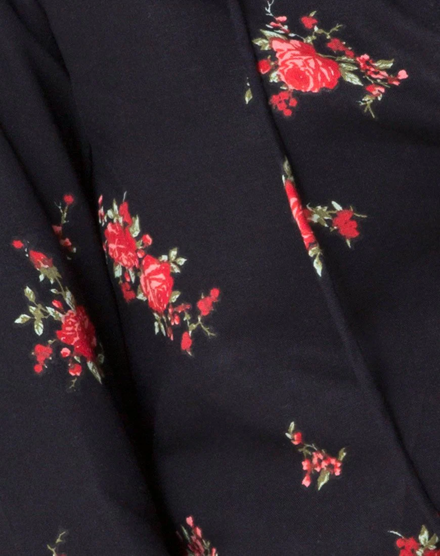 Kepsibelle Kleid in Soi Rose Schwarz und Rot - Image 5