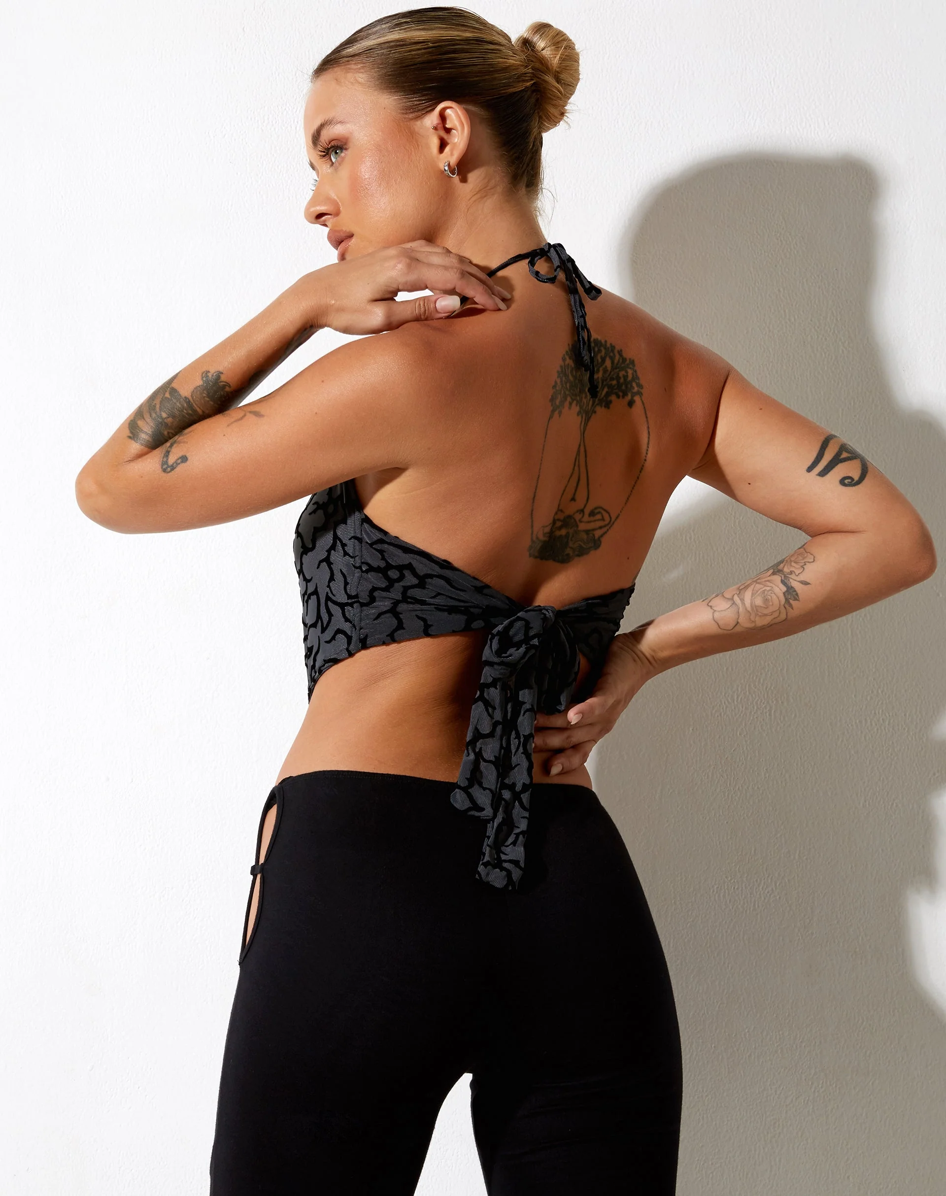 Ketia Crop Top in Tribal Flock - Image 3