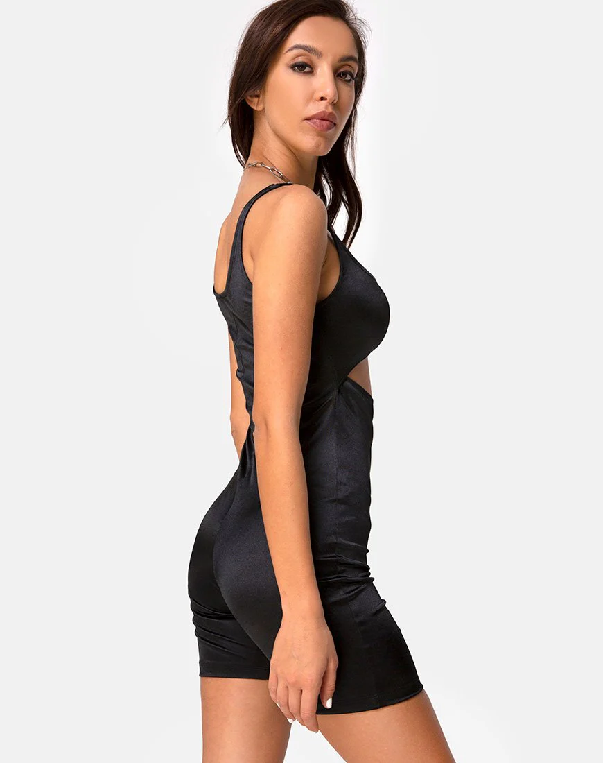 Kez Unitard in Schwarz - Image 2