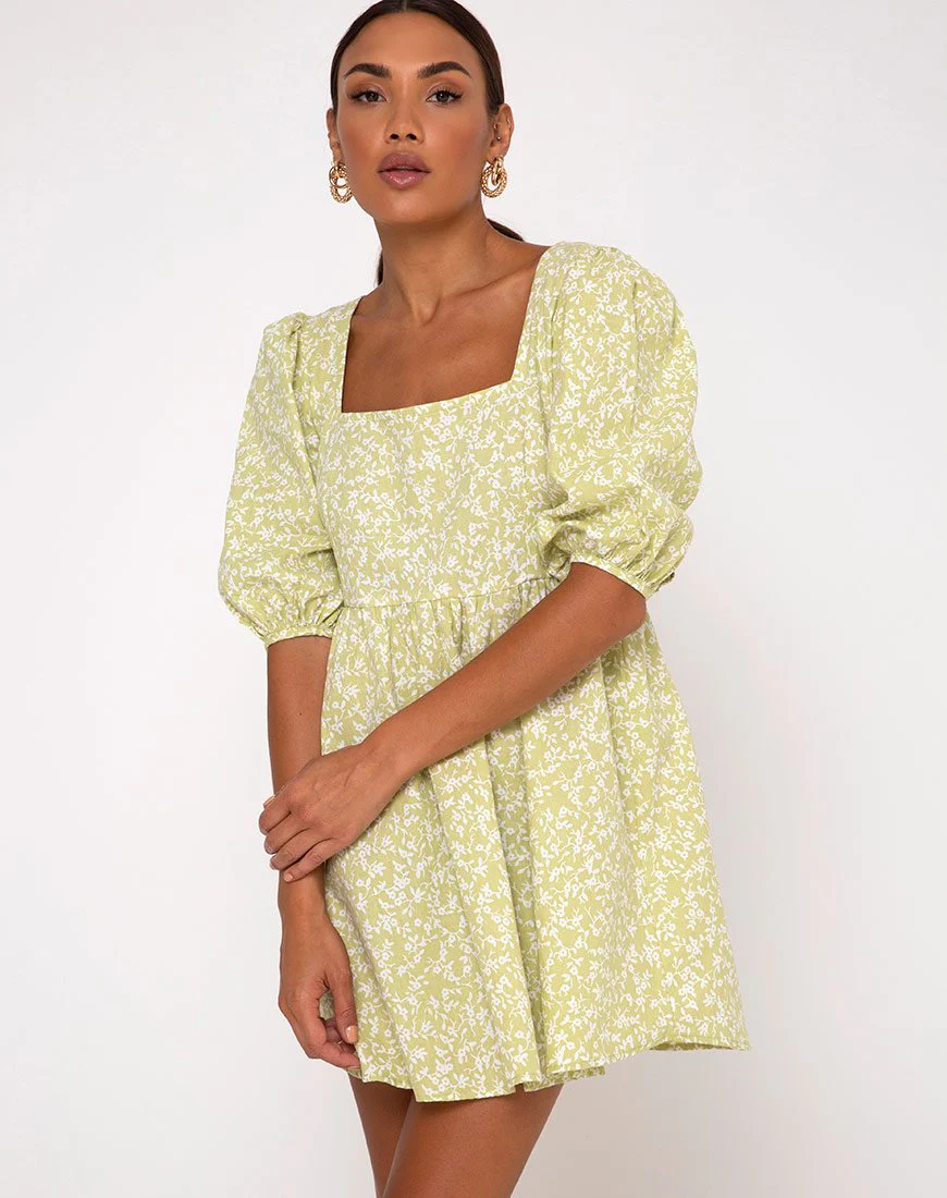 Kezie Skaterkleid in Botanic Mint Foam