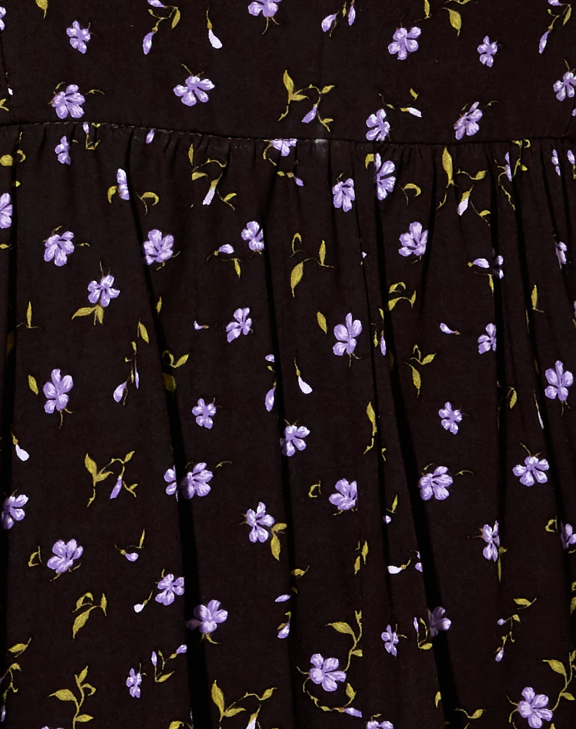 Kezie Skaterkleid in Pretty Petal Kaffee und Lila - Image 5