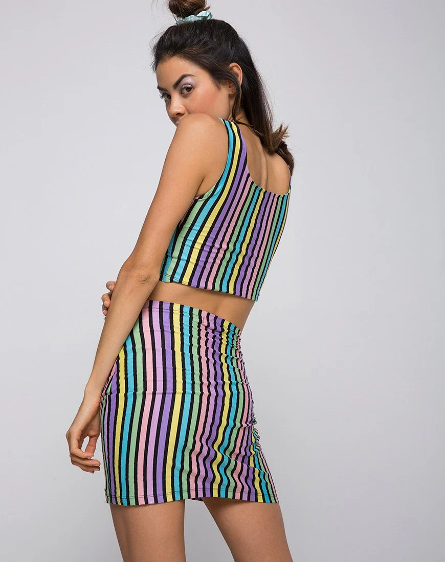 Kimmy Bodycon-Rock in New Stripe - Image 2